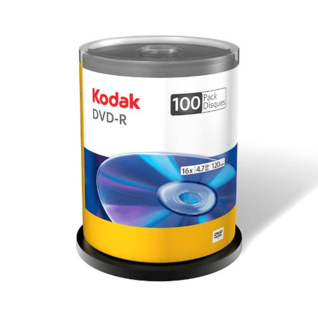 Kodak DVD+R 16× 4.7GB 120 Min - 100-Pack