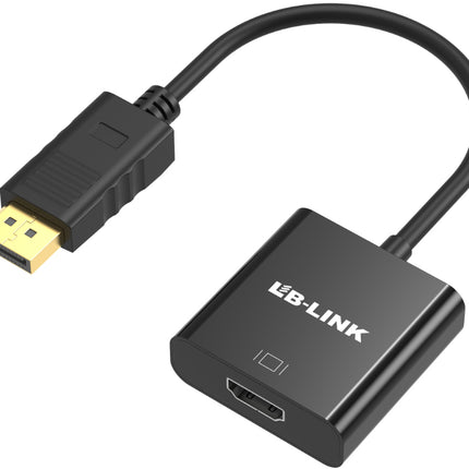LB-LINK P100 DisplayPort to HDMI-Compatible Adapter with 4K Ultra HD Support