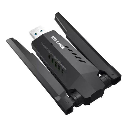 LB-LINK WTN5400E AXE5400 Wi-Fi 6E Tri-Band Wireless USB Adapter with Dual Antennas