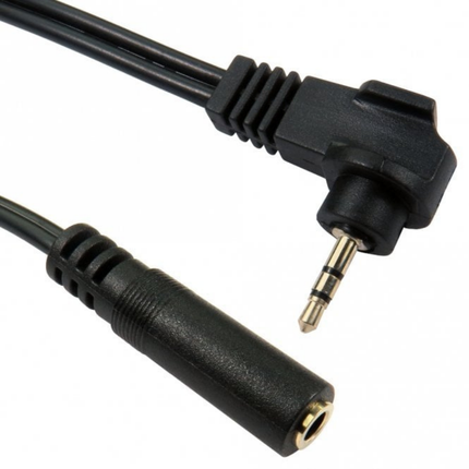 2.5mm Male Jack to 3.5mm Female Socket Audio Adapter - 13.5cm