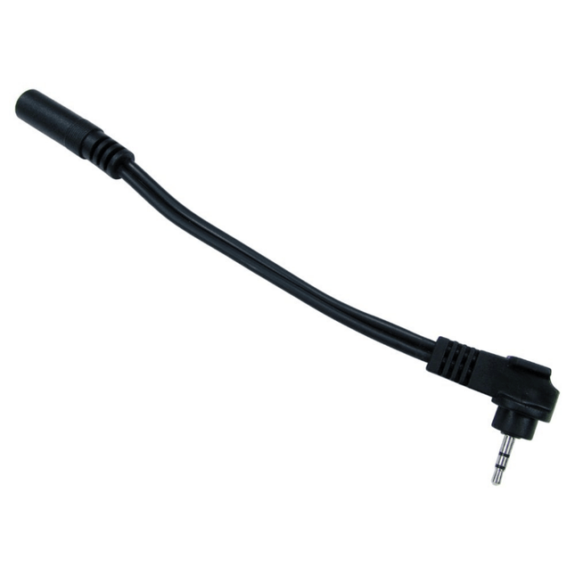 Leaded 2.5 mm Stereo (Male) to 3.5 mm Stereo (Female) Adapter - 13.5 cm, Nickel