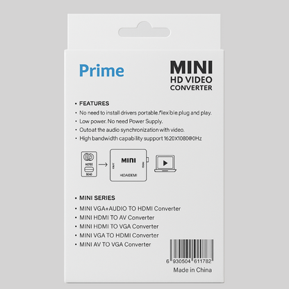 Mini HDMI to AV Converter