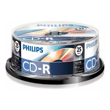 Philips CD-R 700MB 80 Min 52× - 25-Pack Spindle