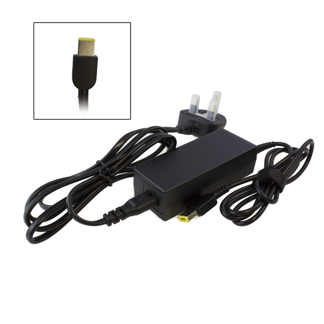Lenovo Compatible 65W Laptop Charger 20V 3.25A Rectangular Slim Tip (PB)