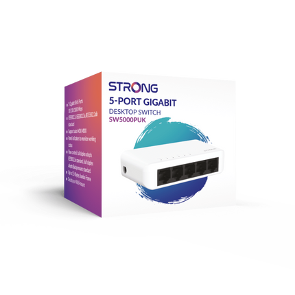 Strong 5-Port Gigabit Unmanaged Switch - 10Gbps