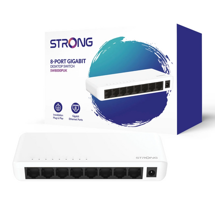Strong 8-Port Gigabit Unmanaged Switch - 16Gbps