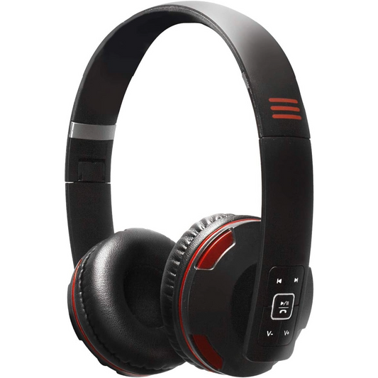 Psyc Wave X1 Wireless Bluetooth Headset with Mic & Foldable Design - Black