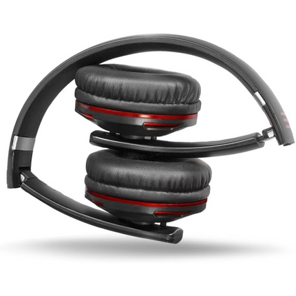 Psyc Wave X1 Wireless Bluetooth Headset with Mic & Foldable Design - Black
