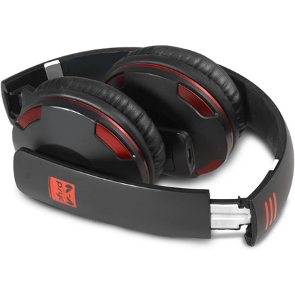 Psyc Wave X1 Wireless Bluetooth Headset with Mic & Foldable Design - Black