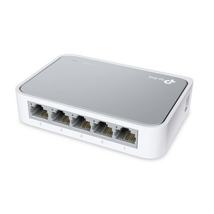 TP-Link TL-SF1005D 5-Port 10/100Mbps Desktop Switch - Unmanaged, Plug & Play