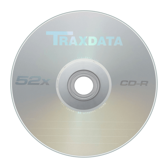 Traxdata ValuePack CD‑R 52x 700MB - 80 Min, 50 Pack