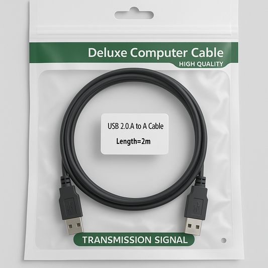 USB 2.0 Type A (Male) to Type A (Male) Data Cable
