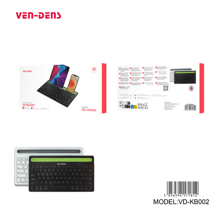 Ven-Dens keyboard with packaging and model details on a white background - eSunrise Trade