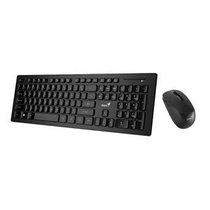Genius Wireless Smart Keyboard and Mouse Combo [SlimStar 8008] - Multimedia Keyboard and Precision Mouse Set - computer accessories wholesale uk