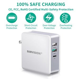 Sumvision USB C Type 65W Laptop Charger