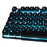Evo Labs Builder RGB 7 Colour Multi Mode LED USB Gaming Keyboard - computer accessories wholesale uk