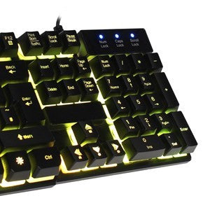 Evo Labs Builder RGB 7 Colour Multi Mode LED USB Gaming Keyboard - computer accessories wholesale uk