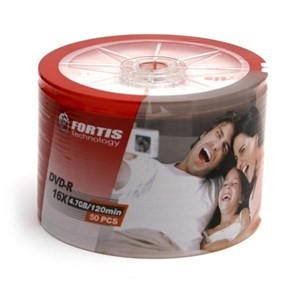 FORTIS BRANDED DVD-R 4.7GB 16X (50 PACK) - esunrise