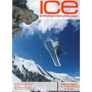 Ice brand 7x5 Photo Gloss Card 210gsm (50 Sheets) - esunrise