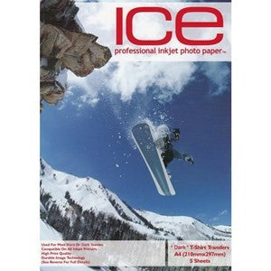 Ice Brand Dark T-shirt Transfer Paper (5 sheets) - esunrise