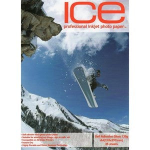 Ice Self Adhesive Gloss 130gsm A4 (25sheets) - esunrise