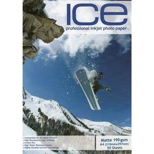 Ice Brand 190gsm Matt Coated A4 Paper (50 sheets) - esunrise