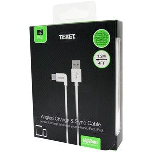 Texet Right Angle Iphone Charging Cable