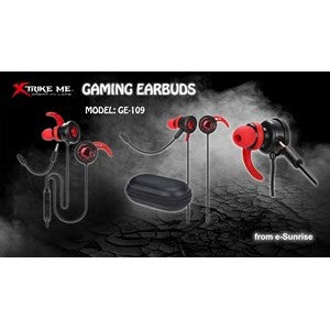 Xtrike Me Gaming Multi-Platform, Dual-MIC Earbuds GE-109