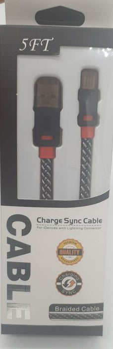 Lightning Cable 5ft Braided