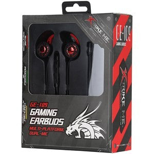 Xtrike Me Gaming Multi-Platform, Dual-MIC Earbuds GE-109
