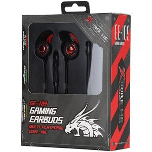 Xtrike Me Gaming Multi-Platform, Dual-MIC Earbuds GE-109