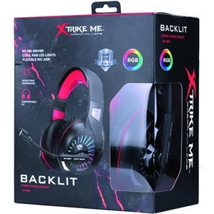 XTrike Me GH-890 Stereo Gaming Headset - RGB LED, 50mm Drivers