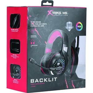 XTrike Me GH-890 Stereo Gaming Headset - RGB LED, 50mm Drivers