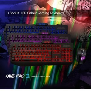 Sumvision Kane Pro 2 USB Gaming Keyboard & Mouse Bundle - RGB Backlit, 3200DPI