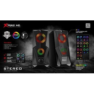 Xtrike Me Stereo Speaker with RGB Backlight SK-501