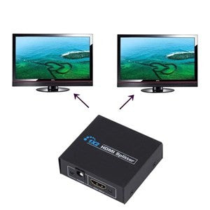 1x2 PORT HDMI Splitter With UK Charger Support 4K